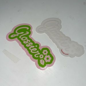 Glossier stickers limited edition